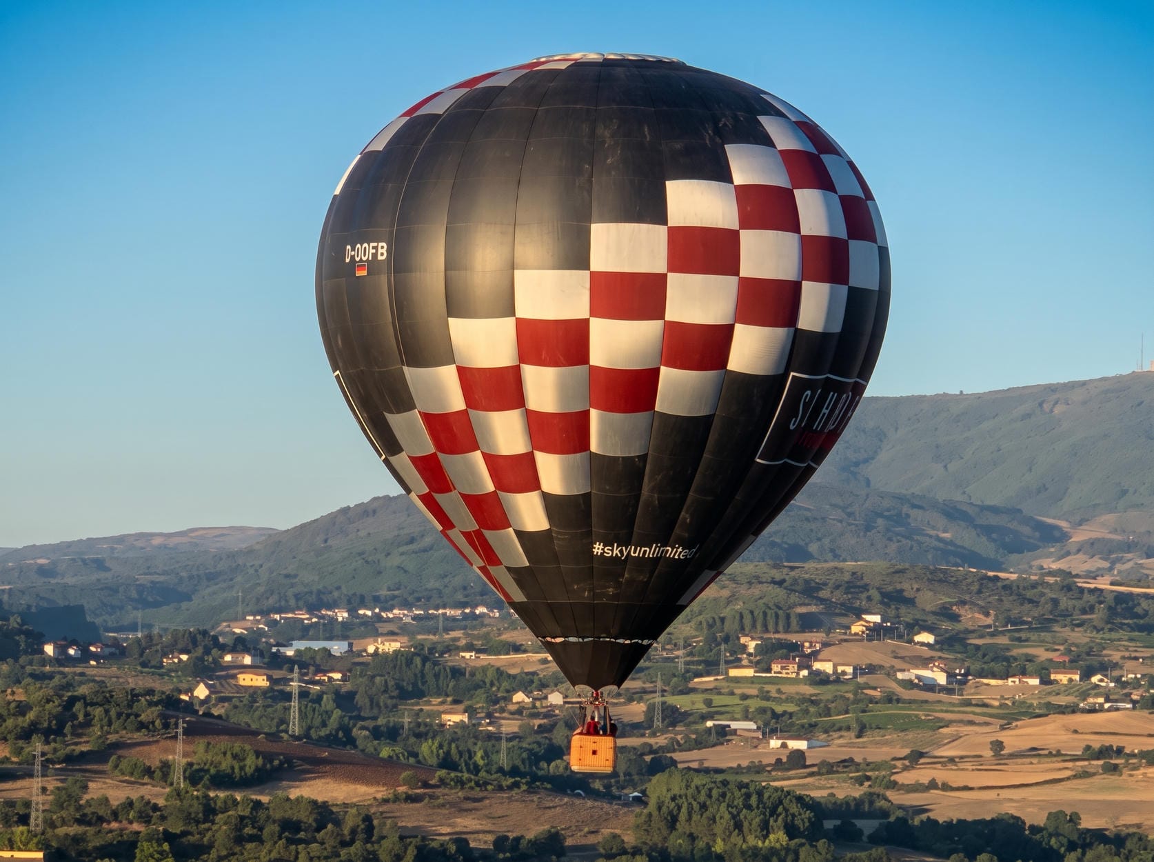 Colorful hot air balloon preparation FIBAQ